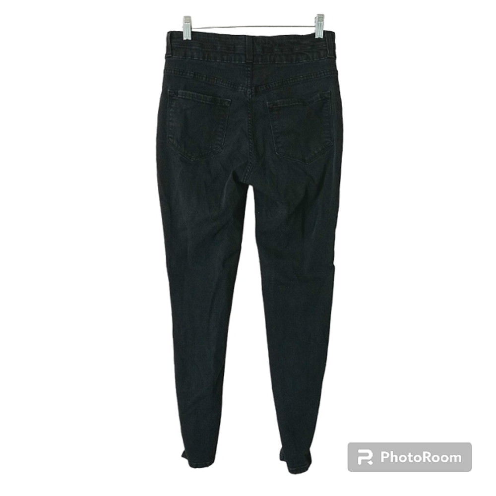 KanCan distressed skinny jeans black size 28